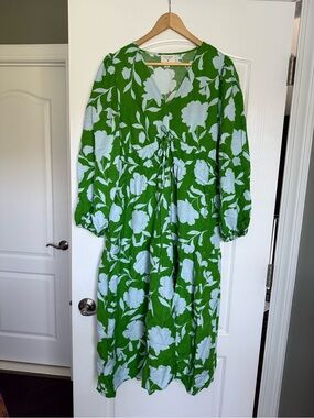 kate spade green gingham dress Gingham Smocked Bodice Dress